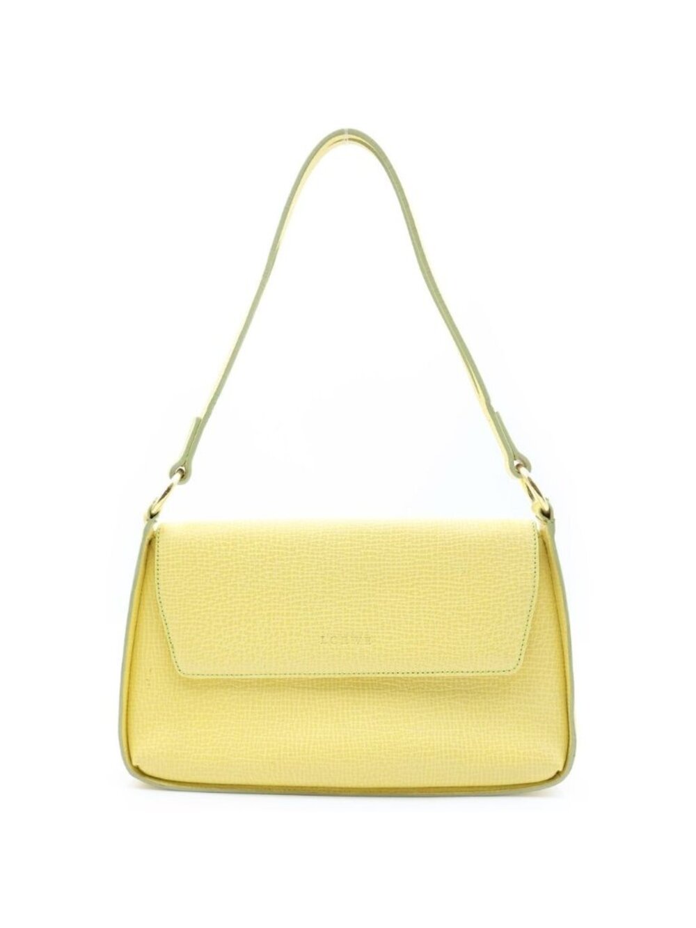 Loewe Bag Handbag Logo Leather Yellow